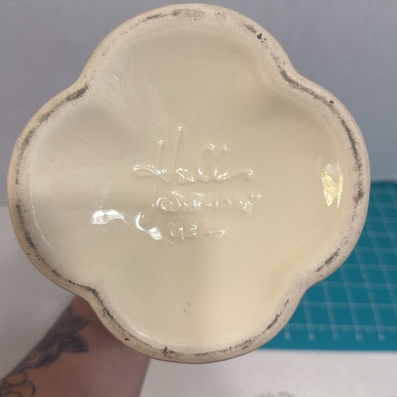 Vintage Hull Pottery Woodland W18 Gray/Pink Speckled 2 Handled Vase 10.5" tal - Picture 10 of 12